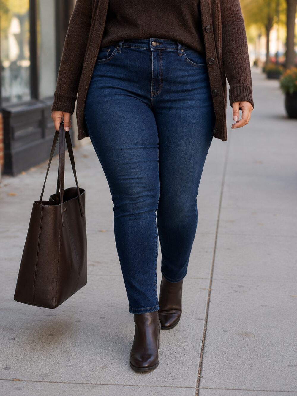 Sonoma Goods For Life Curvy Skinny Jeans Women’s 24W Dark Wash Stretch Denim EUC